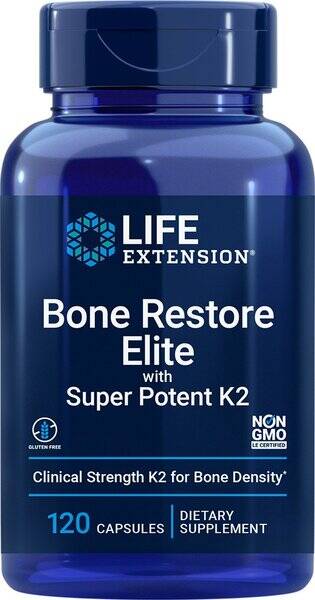 Bone Restore Elite with Super Potenet K2 - 120 caps - Nuvalia