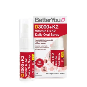 DLux+ D- ja K2-vitamiini, päivittäinen suusuihke – 12 ml – Nuvalia