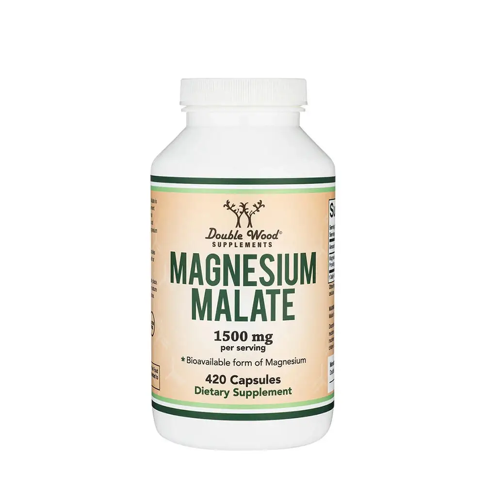 Double Wood Supplements Magnesium Malate (420 Capsules) - Nuvalia