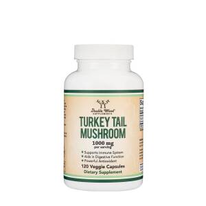 Double Wood Supplements Turkey Tail Mushroom (120 Capsules) - Nuvalia