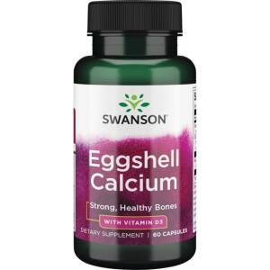 Eggshell Calcium with Vitamin D-3 - 60 caps - Nuvalia