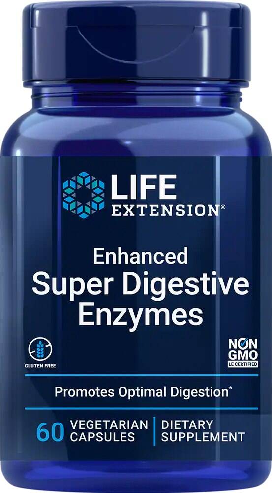 Enhanced Super Digestive Enzymes - 60 vcaps - Nuvalia