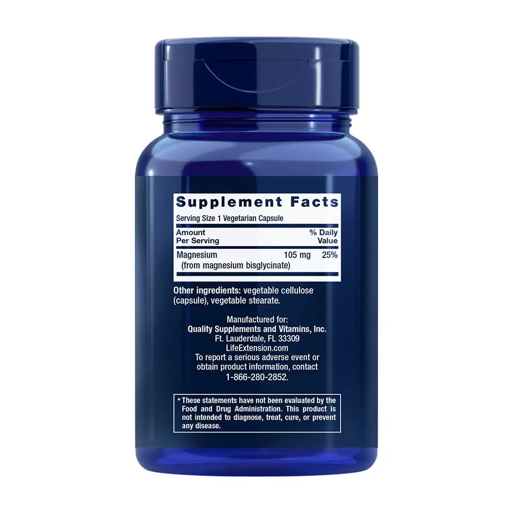 Life Extension Magnesium Glycinate (90 Capsules) - Image 2