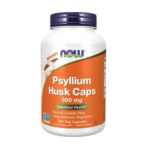 NOW Psyllium Husk 500 mg (500 Veg Capsules) - Nuvalia