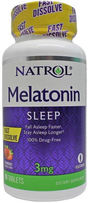 Melatonin Fast Dissolve, 3mg - 90 tabs – Kuva 3