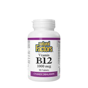 Natural Factors Vitamin B12 1000 mcg (90 Tablets) - Nuvalia