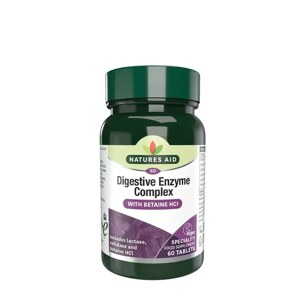 Natures Aid Digestive Enzyme Complex (60 Tablets) - Nuvalia