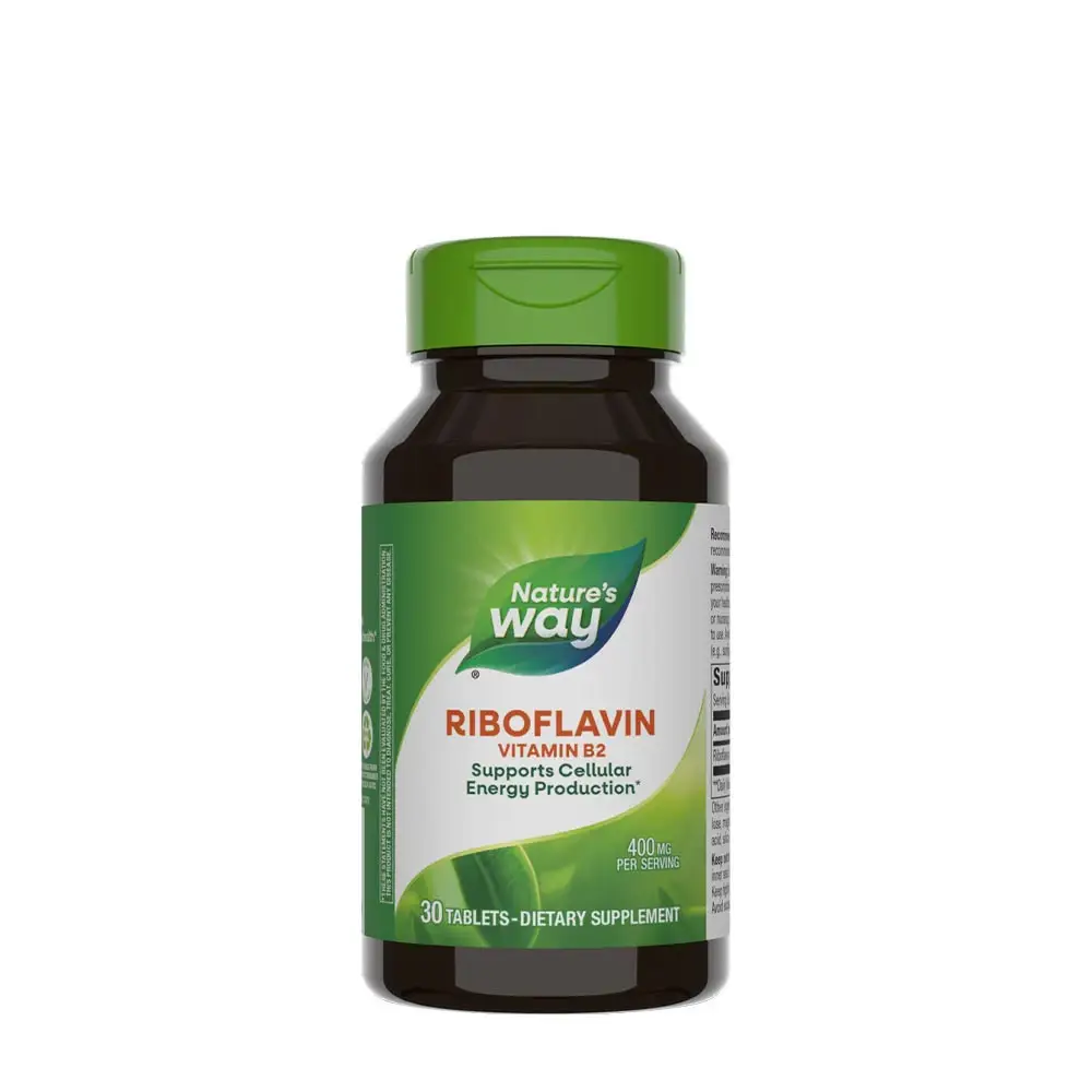 Natures Way Riboflavin Vitamin B2 (30 Tablets) - Nuvalia