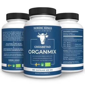 Nordic Kings 100% Grass-Fed Organic Organ Mix – 180 kapselia - Nuvalia