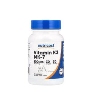 Nutricost Vitamin K2 MK-7  (30 Softgels) - Nuvalia