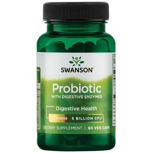 Probiotic with Digestive Enzymes - 60 vcaps - Nuvalia