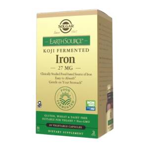 SOLGAR Earth Source® Koji Fermented Iron 27 mg  (30  caps) - Nuvalia