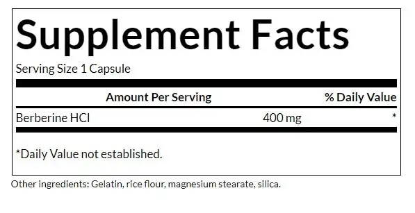 SWANSON Berberyna 400mg 60kaps - Image 6
