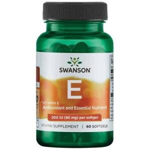 SWANSON Witamina E 200IU 60kaps - Nuvalia