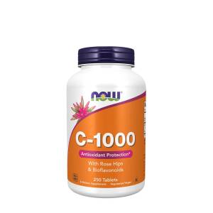 Vitamin C-1000 with Rose Hips & Bioflavonoids - 250 tablets - Nuvalia