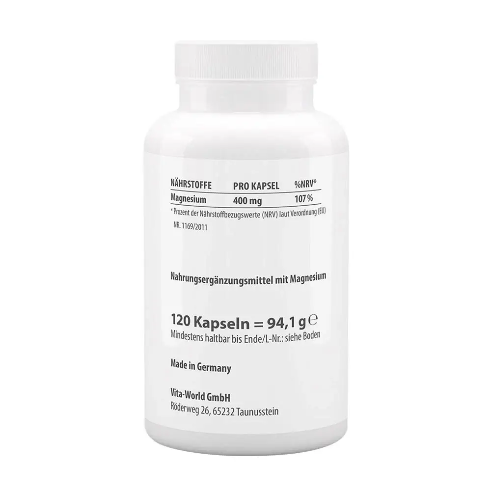 Vitaworld Magnesium 400 (120 Capsules) - Image 2