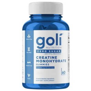 GOLI NUTRITION Creatine Monohydrate Zero Sugar (60 gummies) - Nuvalia