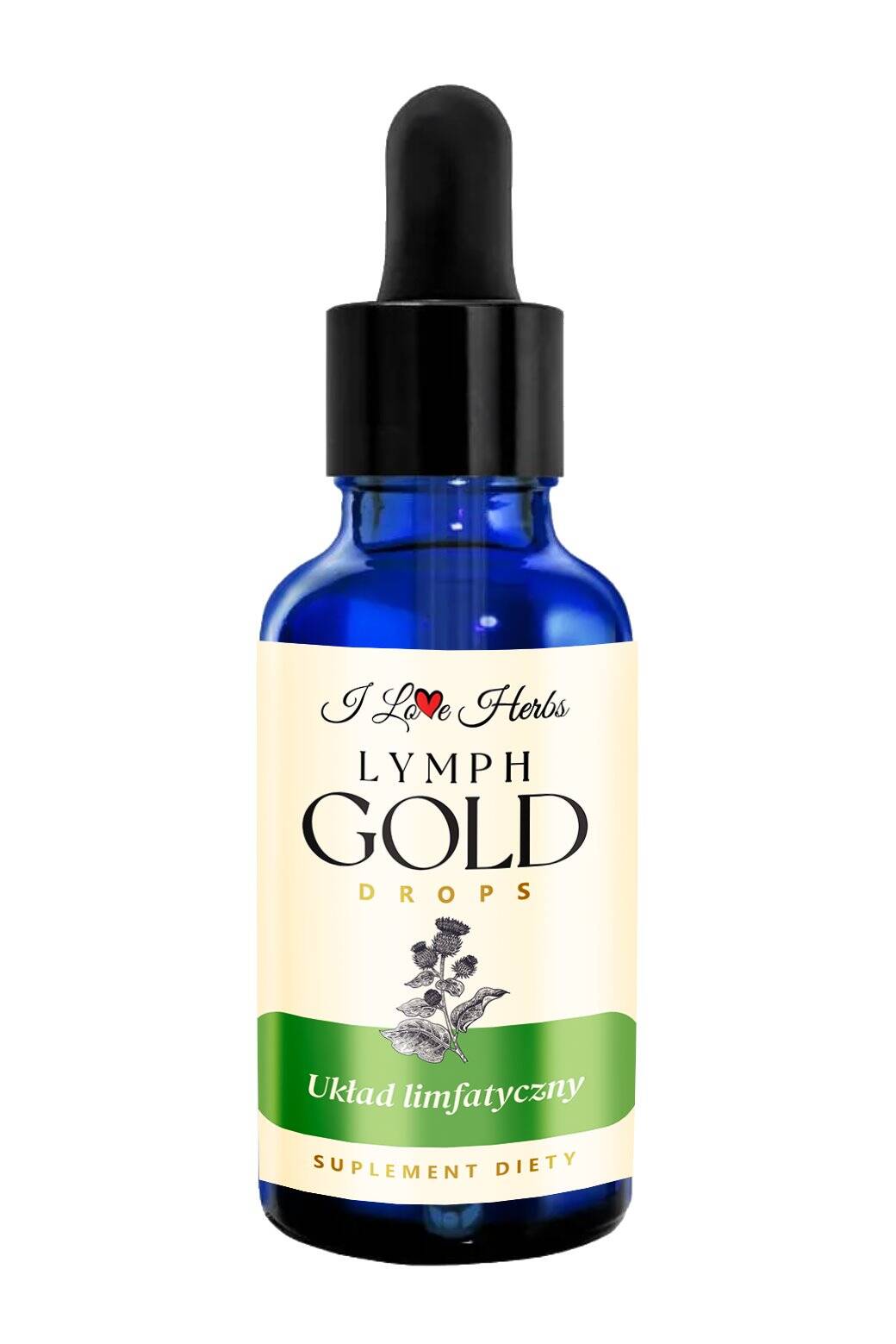 I LOVE HERRBS - LYMPH Gold Drops UKŁAD LIMFATYCZNY (50 ml) - Nuvalia