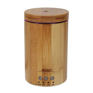 NOW Ultrasonic Real Bamboo Essential Oil Diffuser (1 pc) - Nuvalia