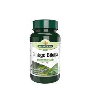 Natures Aid Ginkgo Biloba Standardised 120 mg (90 Tablets) - Nuvalia
