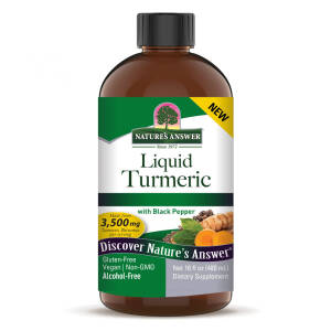 Nature's Answer Liquid Turmeric with Black Pepper 3500 mg 16 oz (480 ml) - Nuvalia