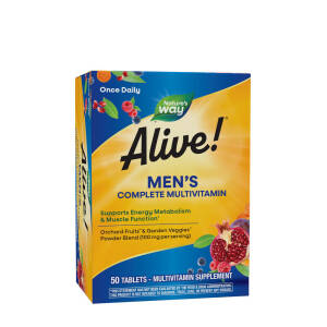 Natures Way Alive!® Men’s Complete Multivitamin (130 Tablets) - Nuvalia