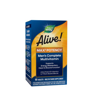 Natures Way Alive!® Men’s Max3 Daily Multivitamin (90 Tablets) - Nuvalia