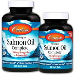 Norwegian Salmon Oil Complete - 120 + 60 softgels - Nuvalia