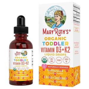 Økologiske vitamin D3+K2 dråber til småbørn - 30 ml - Nuvalia