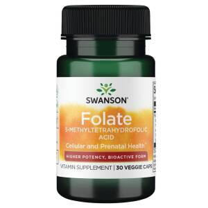 SWANSON Folian Quatrefolic 800mcg 30kaps - Nuvalia
