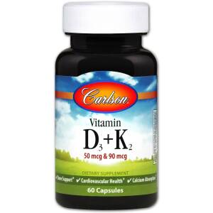 Vitamin D3 + K2 - 60 caps - Nuvalia